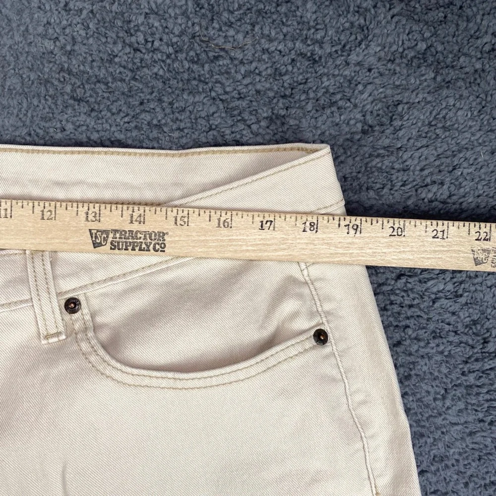 Levi's 550‎ Relaxed Boot Cut Khaki Tan Beige Cotton Blend Jeans Women Size 20M